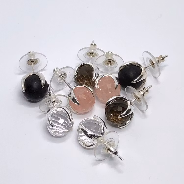 Earrings CLAW with ONYX