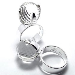 Ring CLAW med Bergskristall