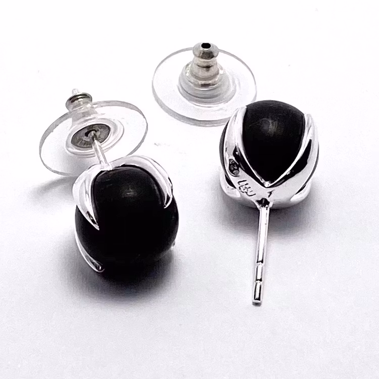 Earrings CLAW with ONYX