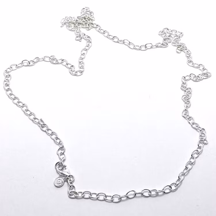 Silverkedja 60 cm. Silver chain 60 cm.