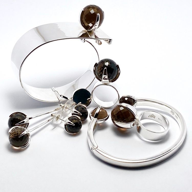 Pendant CLAW with Smokey Quartz