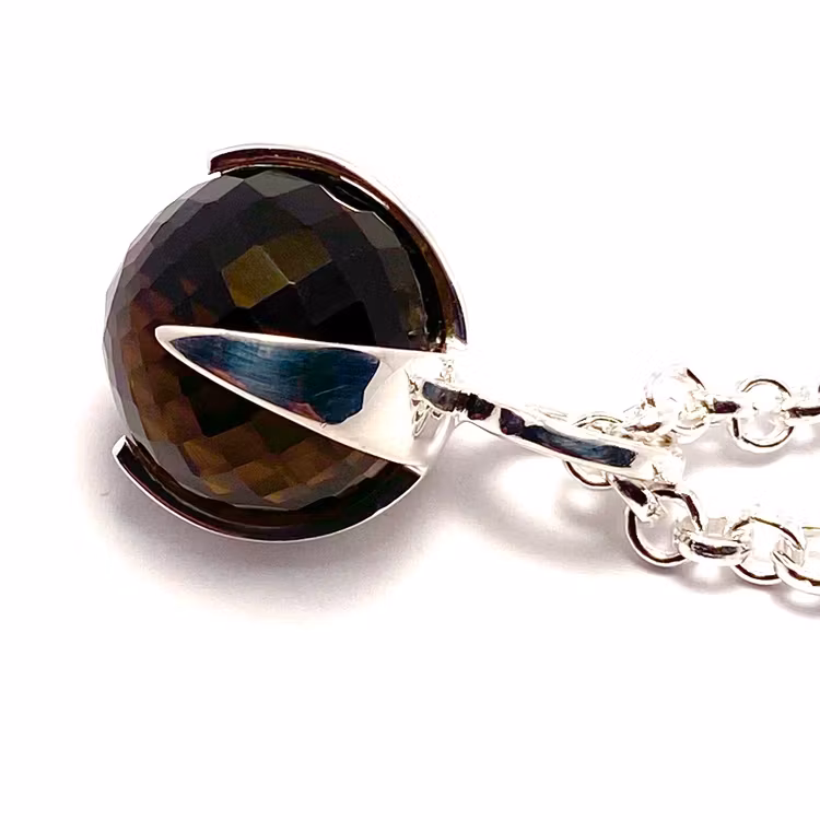Pendant CLAW with Smoky quartz
