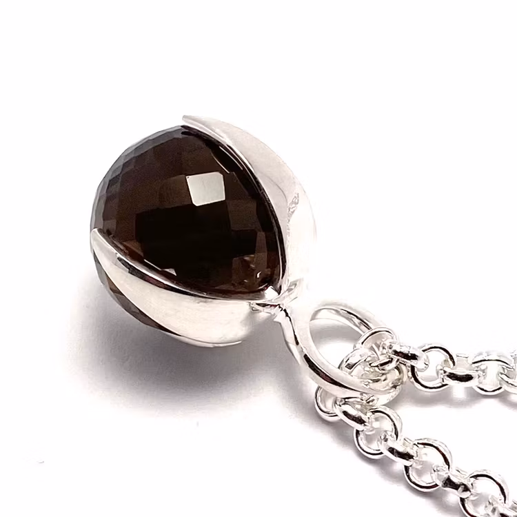 Pendant CLAW with Smoky quartz