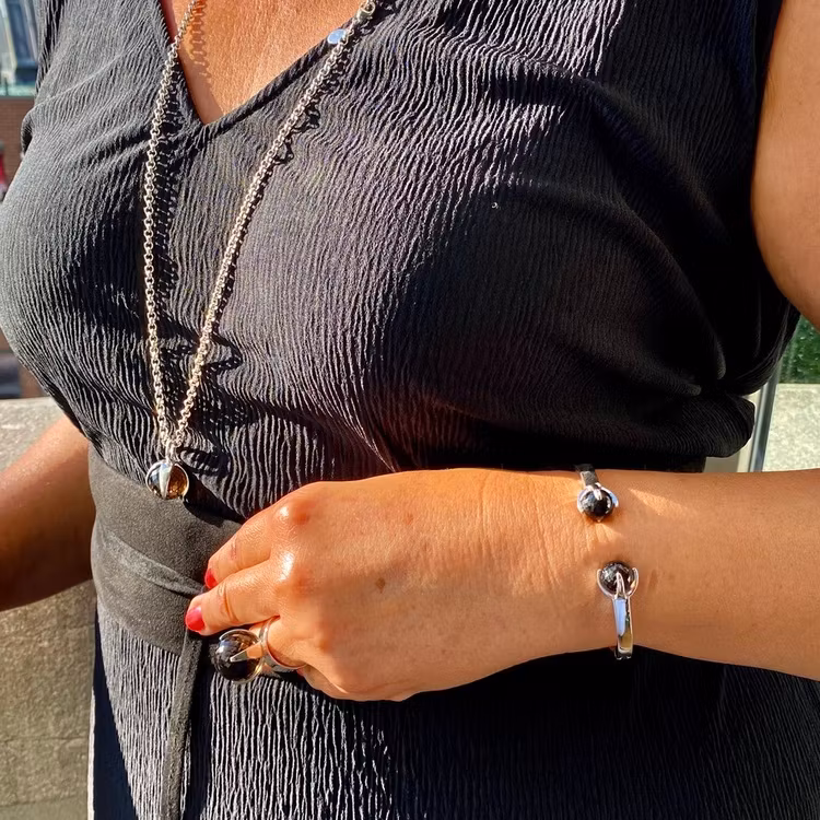 Pendant CLAW with Smoky quartz