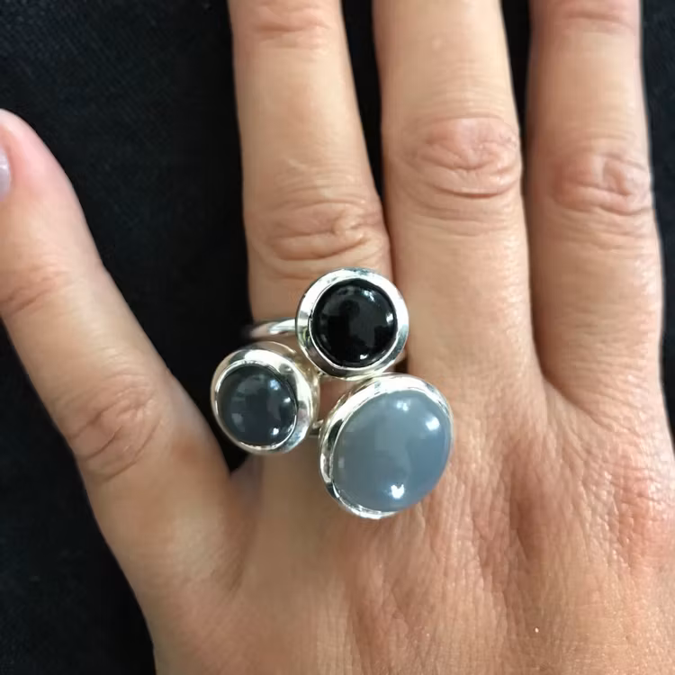 Ring HOLI Small black Onyx