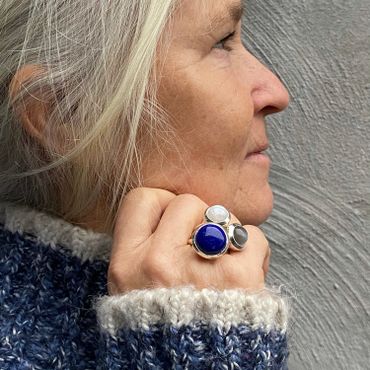 Ring HOLI Stor Lapis Lazuli