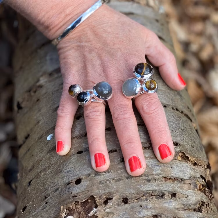 Ring HOLI Big black Onyx