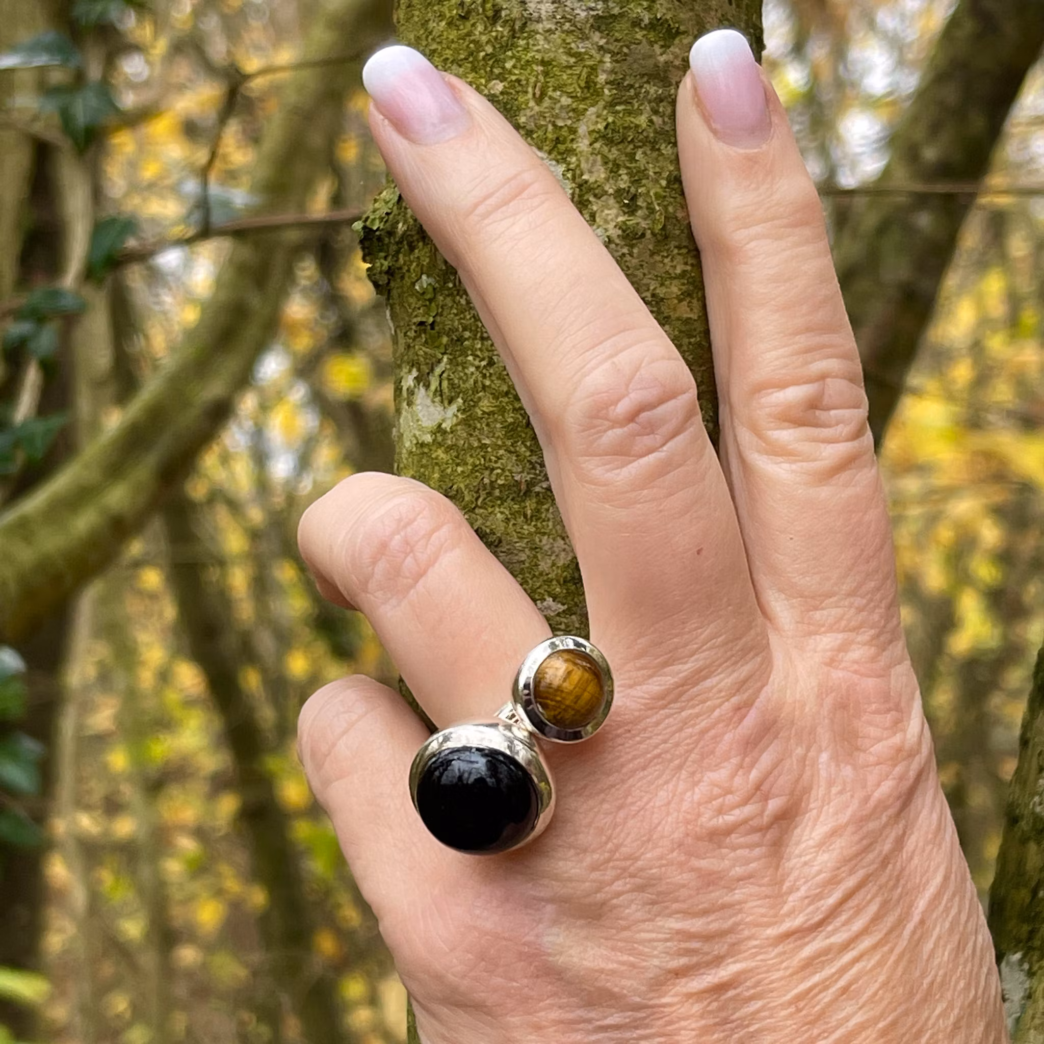 Ring HOLI Big black Onyx