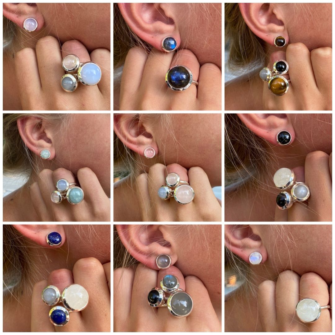 Örhängen/ Studs HOLI Lapis lazuli