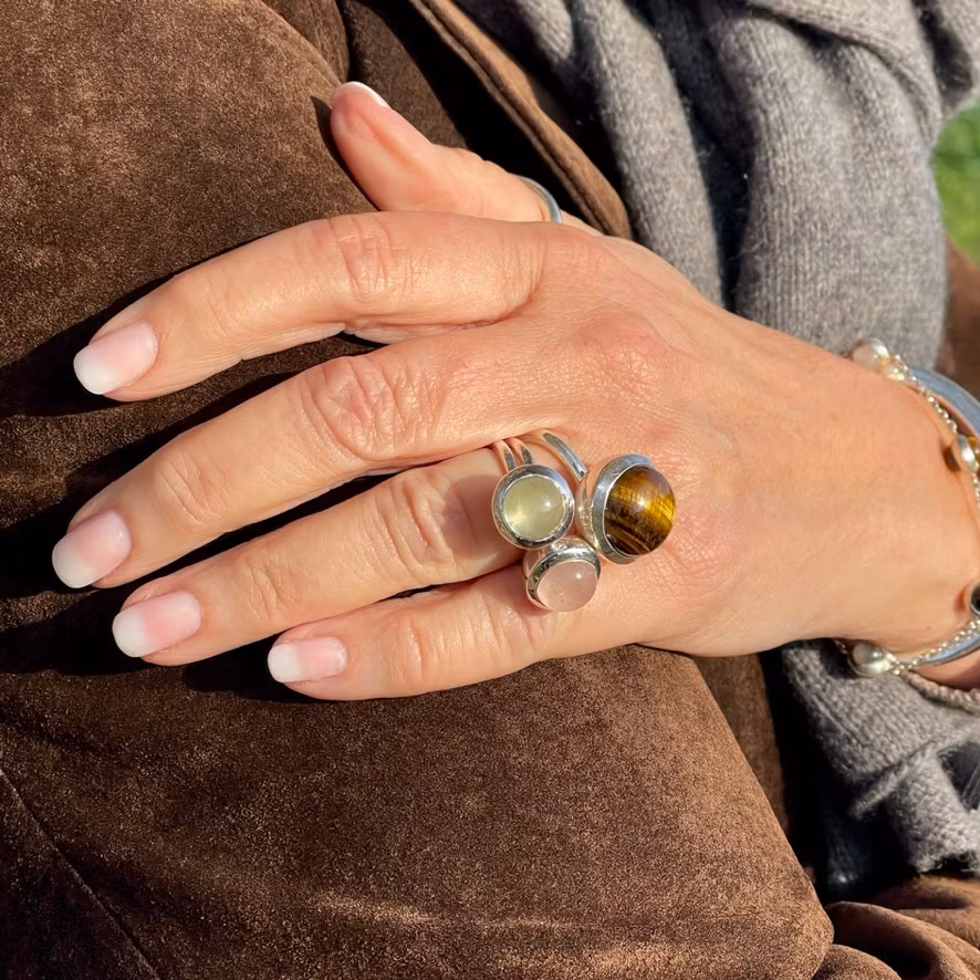 Ring HOLI Liten Rosenkvarts
