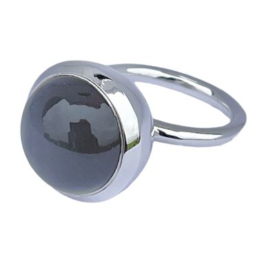 Ring HOLI Stor Grå Månsten