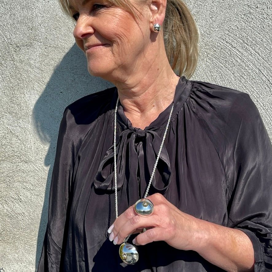 Hänge MAMA Large (C-kupan) Silver och 18K guld