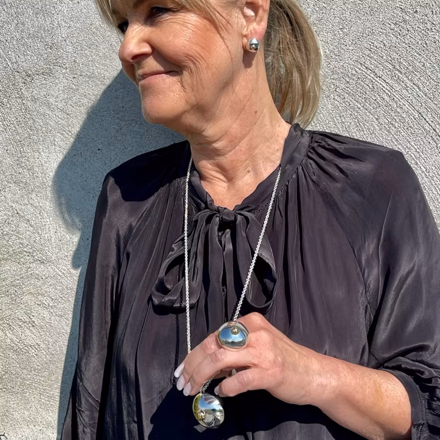 Hänge MAMA Large (C-kupan) Silver och 18K guld