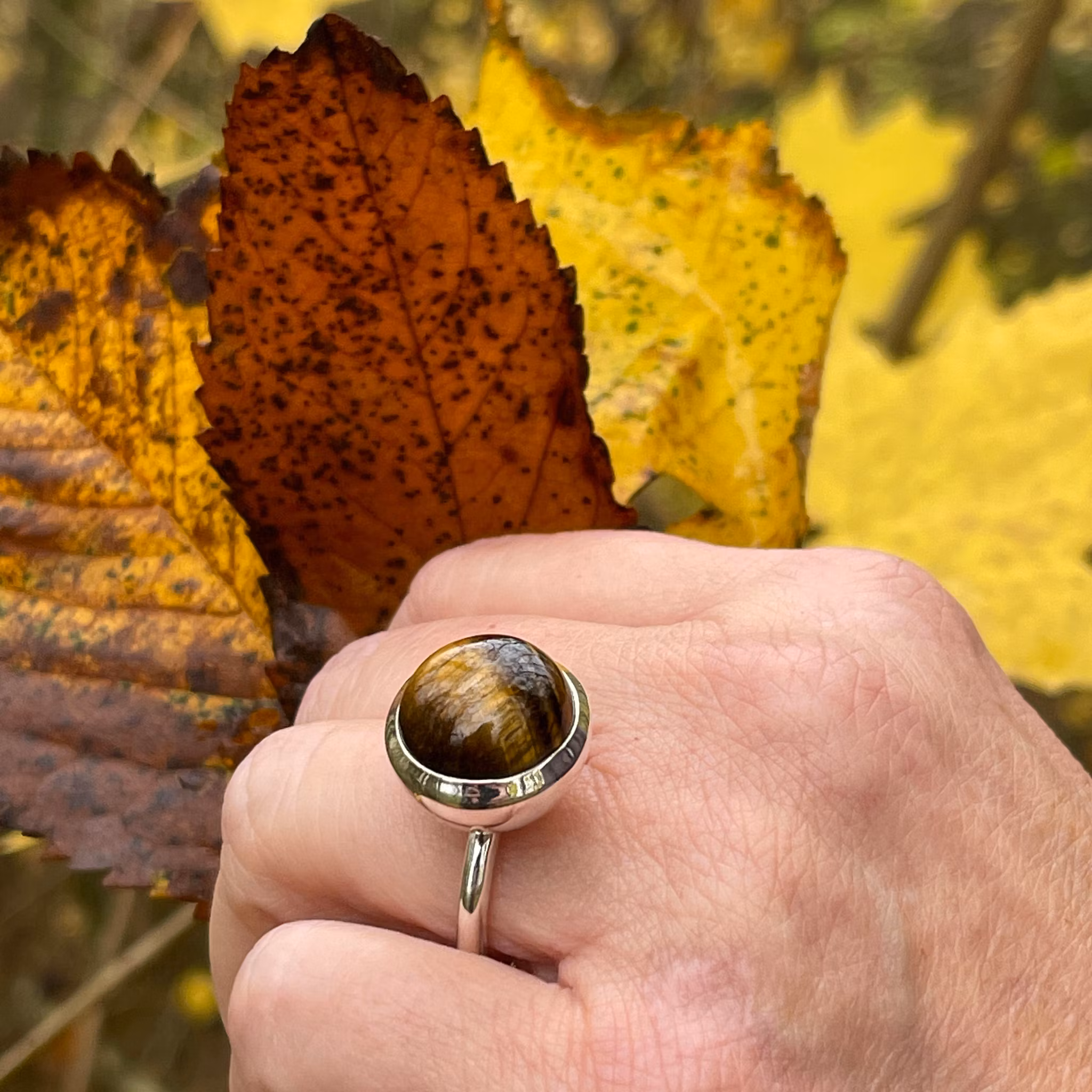 Ring HOLI Big Tiger eye