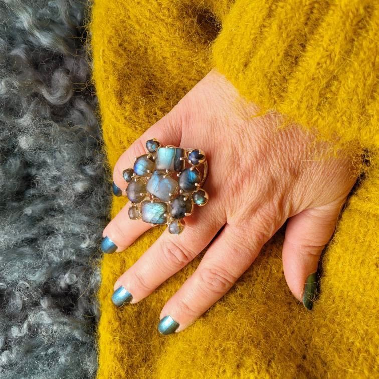 Ring US with Labradorite