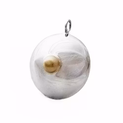 Hänge MAMA Large (C-kupan) Silver och 18K guld