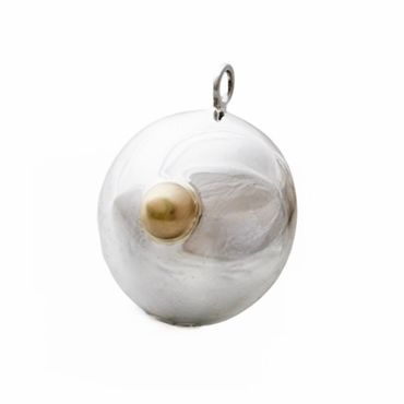 Hänge MAMA Large (C-kupan) Silver och 18K guld
