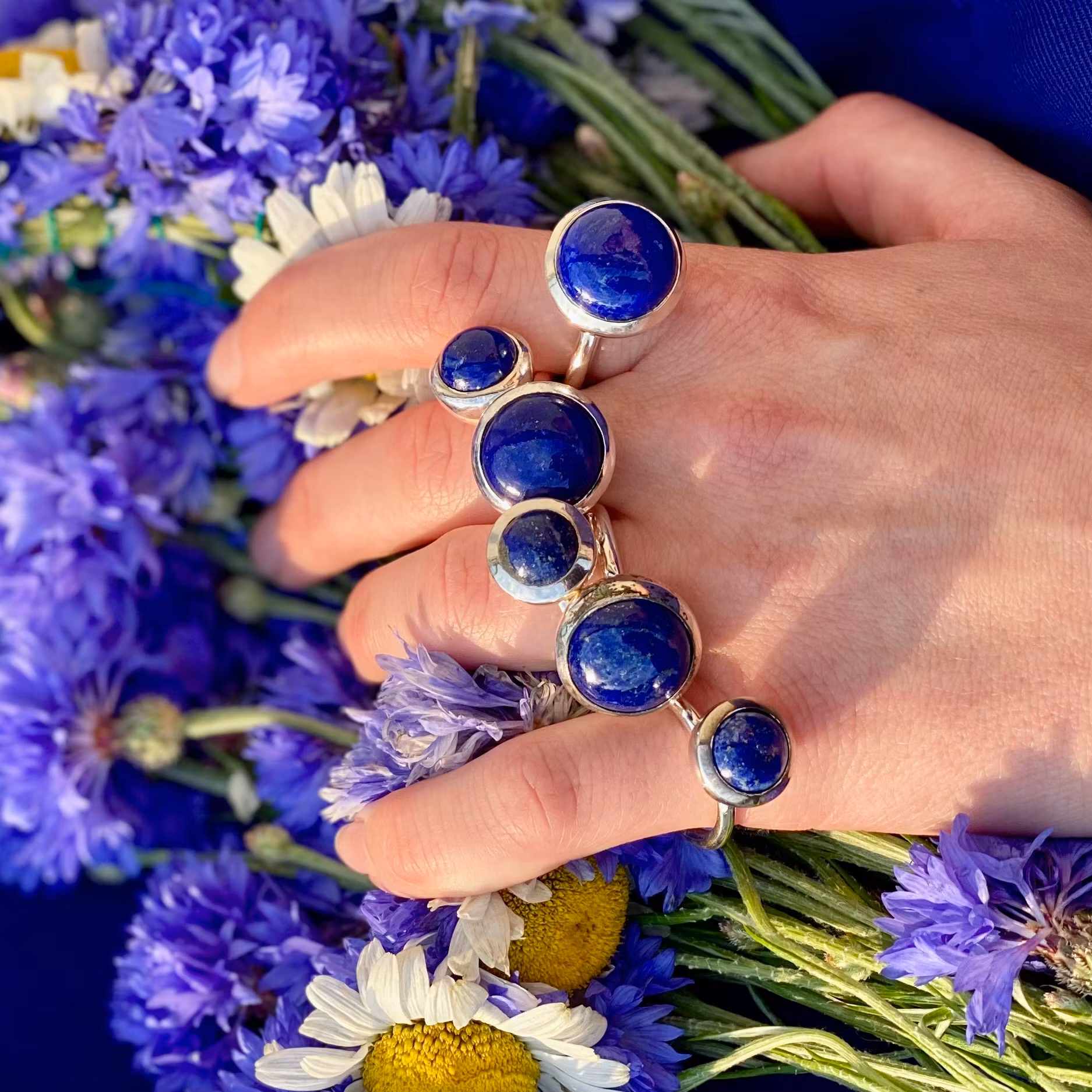 Ring HOLI Big Lapis lazuli
