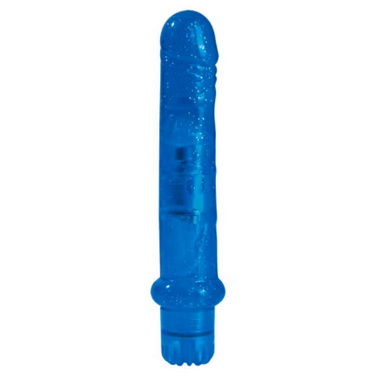 Blå vibrator för rumpan