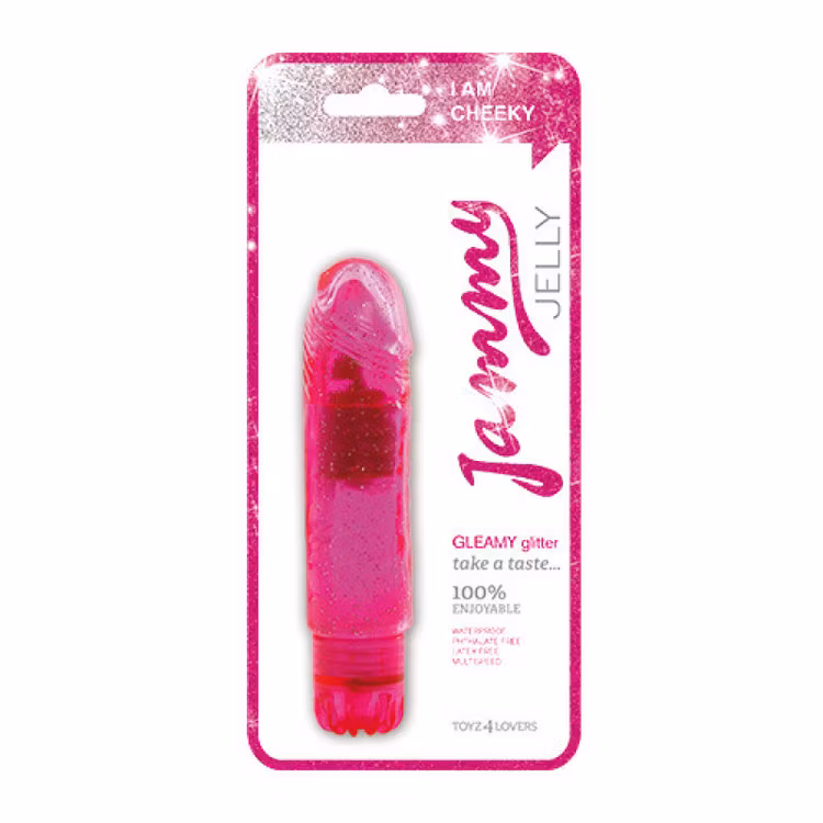 Jammy gelé fräsch glitter rosa vibrator