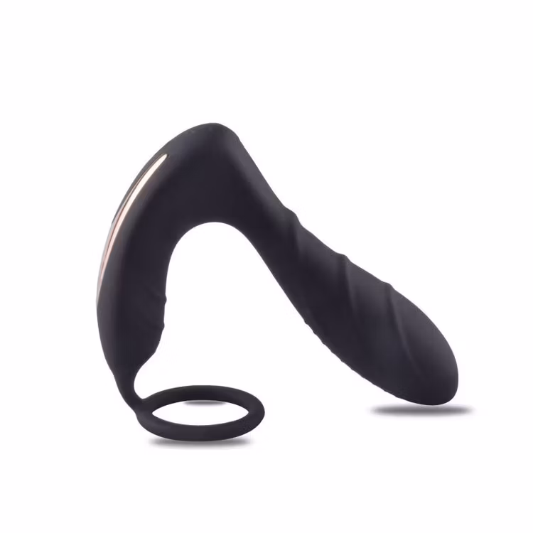 Vibrerade kukring med prostata stimulerade vibrator