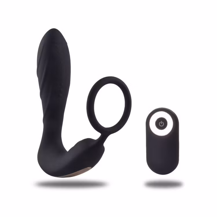 Vibrerade kukring med prostata stimulerade vibrator