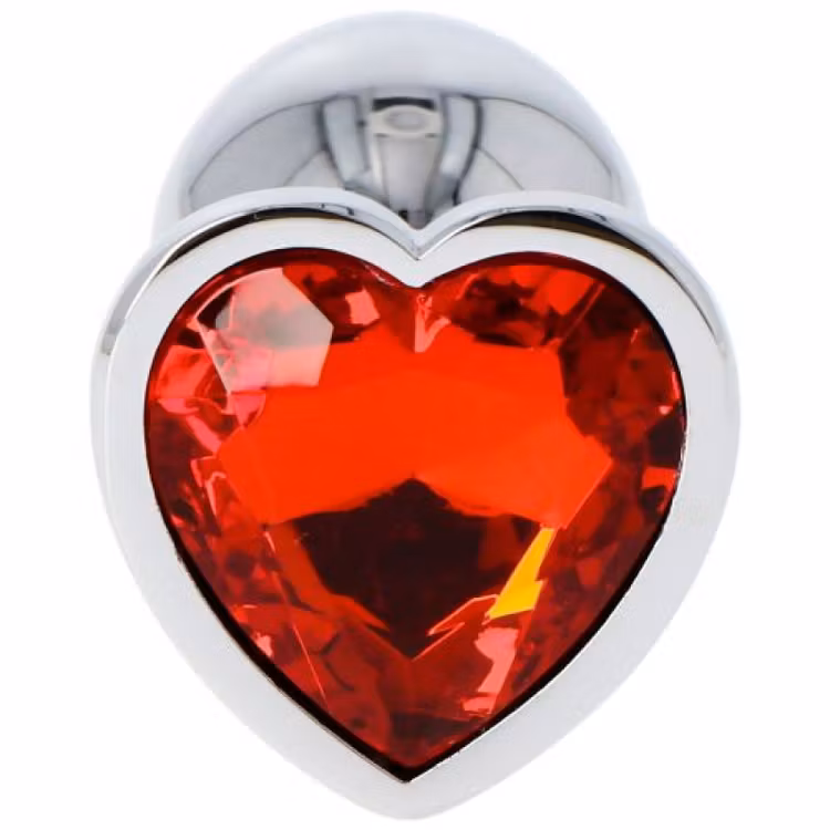 Analplugg i metall med diamant