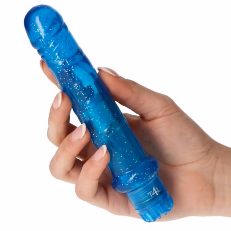 Blå vibrator för rumpan