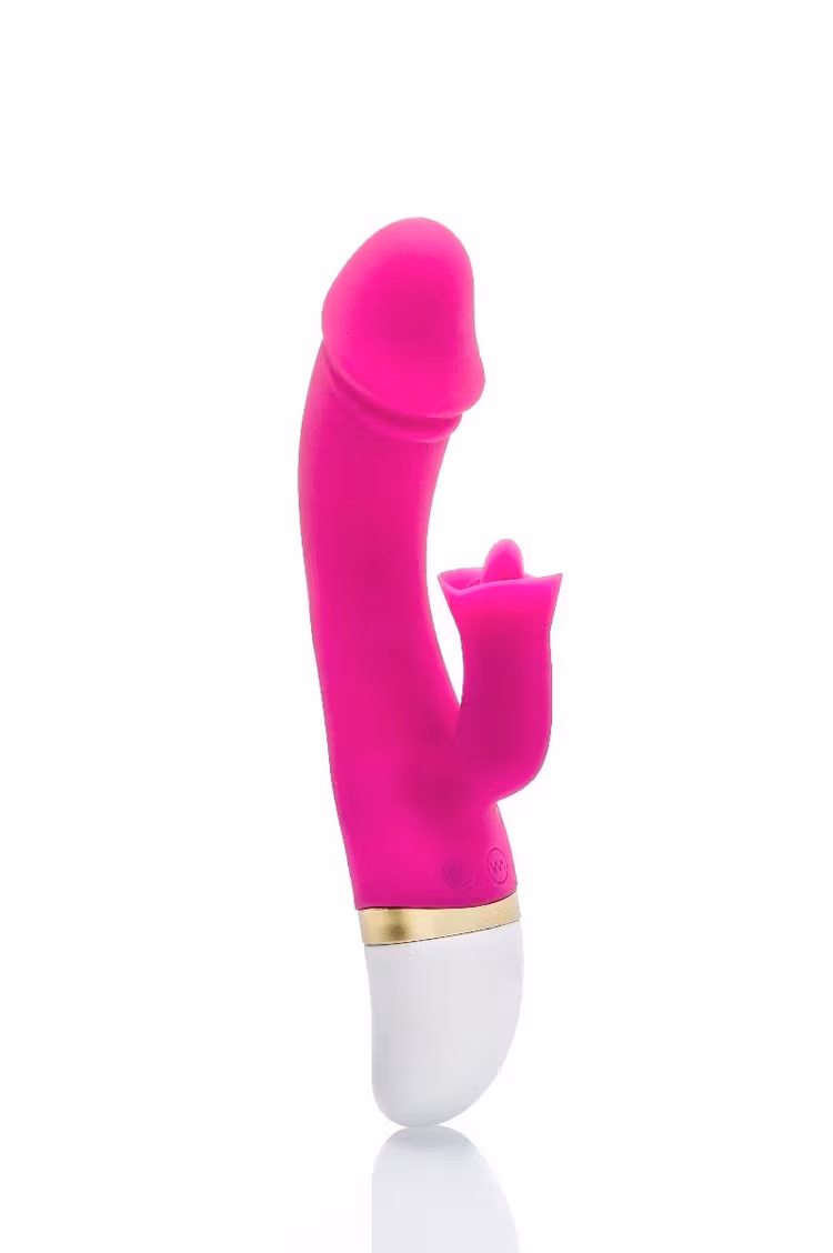Klitorisvibrator kombinerat med g-punkts-vibrator