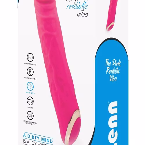 Rosa realisktisk vibrator