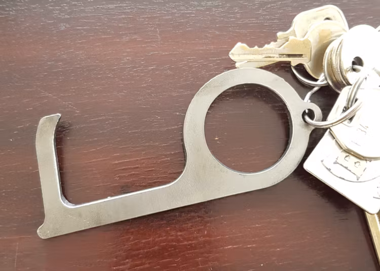 Cleankey fäst på nyckelknippa.