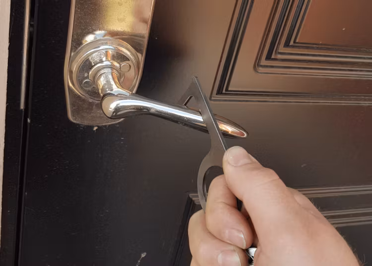 Dörrhandtag som öppnas med en Cleankey.