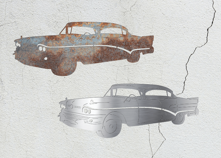 Konturskuren Buick Super.