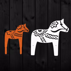 Dalahästar för Fasad och Trädgård