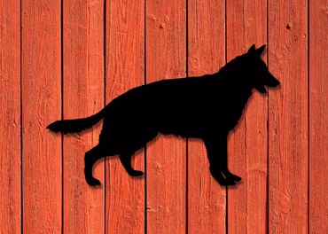 Fasaddekor Hund, Schäfer