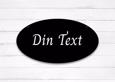 Klassisk Gårdsskylt - Oval