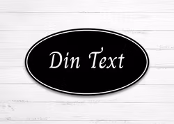 Klassisk Gårdsskylt - Oval