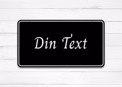 Klassisk Gårdsskylt - Rektangulär