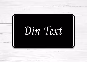 Klassisk Gårdsskylt - Rektangulär