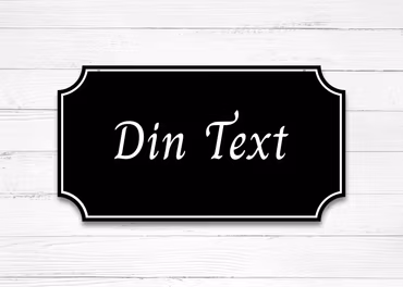 Klassisk Gårdsskylt - Gammaldags