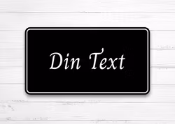 Gårdsskylt för vägg - Rektangulär