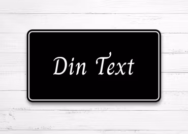 Gårdsskylt för vägg - Rektangulär