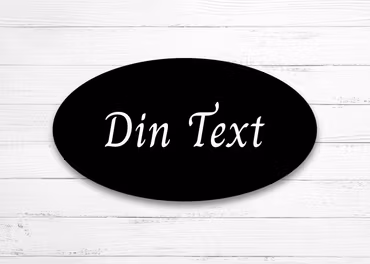 Gårdsskylt för vägg - Oval