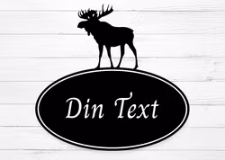 Gårdsskylt för vägg - Älg