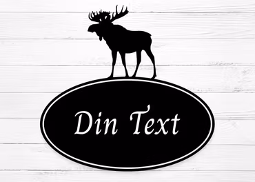 Gårdsskylt för vägg - Älg