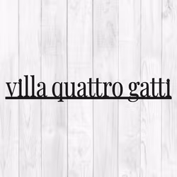 Skylt villa quattro gatti