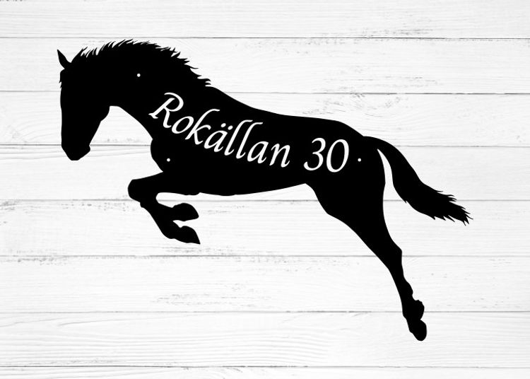 Skylt Häst 2 Rokällan 30