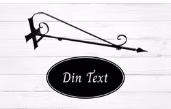 Paket - Komplett klassisk gårdsskylt med väggkonsol