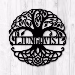 Personlig väggdekor - Livets träd med egen text - "Livligheten"