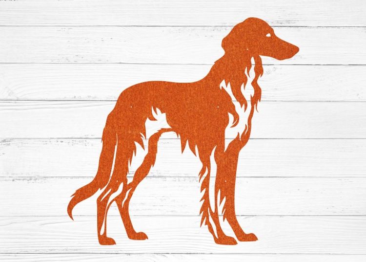 Hundsiluett Borzoi S179